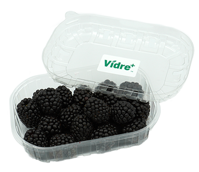 Vidre+ stickers on blackberry clamshell